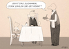 Cartoon: Rechnung (small) by droigks tagged gastronomie,essen,speisen,dinieren,gaststätte,kellner,droigks,rechnung,abkassieren
