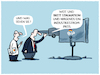 Cartoon: BIP Stagnation (small) by markus-grolik tagged bip,stagnation,prognose,industriestrom,wirtschaft,deutschland