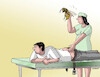 Cartoon: osapich (small) by Lubomir Kotrha tagged injection,vaccine,wasp