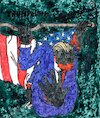 Cartoon: TRUMPeltier (small) by Schimmelpelz-pilz tagged donald,trump,hate,hater,politician,egomaniac,right,winged,racist,racism,sexist,sexism,orangutan,gorilla,monkey,trampeltier,trumpeltier,narcissistic,narcissism,pervert,ape,american,flag,nationalist,patriot,patrioism,jerk,idiot,balding,bald,kahl,narzisst,narzissmus,egomane,egomanie,narzisstisch,politiker,rechtsradikal,rechtsradikaler,rassist,rassismus,hass