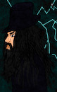 Cartoon: Wild Gentleman (small) by Schimmelpelz-pilz tagged wild,savage,primal,primitive,gentleman,long,hair,hairs,mane,full,beard,man,male,lightning,top,hat,dark,dr,doctor,jekyll,mr,mister,hyde,zylinder,blitz,dunkel,verwildert,primitiv,lang,langes,haar,haare,bart,vollbart,doktor