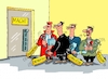 Cartoon: Machtzentrale (small) by RABE tagged ampelregierung,scholz,spd,grüne,fdp,lindner,kinder,kindergrundsicherung,rabe,ralf,böhme,cartoon,karikatur,pressezeichnung,farbcartoon,tagescartoon,hausmeister,ohren,zähne,judikaive,exekutive,legislative,medien,richter,anwälte,journalisten,reporter,abgeordnete,tür,schloss,schlüssellöcher,schlüssel,macht,machtzentrale,zugang