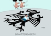 Cartoon: Mehrkosten (small) by RABE tagged bundestag,bundestagssitzung,bundestagswahl,schlagabtausch,lammert,merkel,gabril,rabe,ralf,böhme,cartoon,karikatur,pressezeichnung,farbcartoon,tagescartoon,loge,überreste,mülltonne,wahlprogramme,michl,mehtkosten,steuerzahler,sitzverteilung,abgeordnete,sitze,plenarsaal,bundesadler,adler,schatten,pensionen,diäten,dienstreisen,stühle