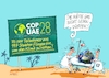 Cartoon: Notfall akut (small) by RABE tagged ampelregierung,scholz,spd,grüne,fdp,lindner,kinder,kindergrundsicherung,rabe,ralf,böhme,cartoon,karikatur,pressezeichnung,farbcartoon,tagescartoon,hausmeister,ohren,zähne,weltklimakonferenz,dubei,sand,wüste,erde,erdkugel,notfall,trage,rettungsdienst,notarzt,kolaps,hitzeschlag,teilnehmer,anreise,flugzeuge