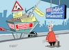 Cartoon: Schubkarre nochmal (small) by RABE tagged db,bahn,baustelle,baustellenmarathon,urlaubszeit,reisezeit,gleisbau,schiene,rabe,ralf,böhme,cartoon,karikatur,pressezeichnung,farbcartoon,tagescartoon,verspätung,umleitung,zugausfall,schienenersatzverkehr,schubkarre,verkehr