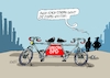 Cartoon: Tandemfahrt (small) by RABE tagged merz,groko,spd,union,posten,postenvergabe,rabe,ralf,böhme,cartoon,karikatur,pressezeichnung,farbcartoon,tagescartoon,schaufenster,deko,umbau,laden,ladenhüter,regierungsbildung,tandem,fahrrad,eier,eierei,ostern,ostereier