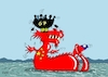 Cartoon: Würgegriff (small) by RABE tagged cosco,china,peking,hamburg,hafen,container,rabe,ralf,böhme,cartoon,karikatur,pressezeichnung,farbcartoon,tagescartoon,drachen,containerhafen,olaf,scholz,chinastrategie,außenminister,gipfel,gipfeltreffen,sieben,boot,ruderboot,taiwan,schwanzspitze,würgegriff