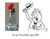 Cartoon: Höflich (small) by Lo Graf von Blickensdorf tagged flasche,eu,verordnung,flaschenverschluß,mann,europäische,union,umwelschutz,plasik,hölich,verschluss,pet,karikatur,lo,graf,cartoon,deckel,plasikdeckel