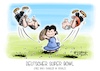 Cartoon: Deutscher Super Bowl (small) by Mirco Tomicek tagged ard,zdf,tv,duell,fernsehen,wahlkampf,wahl,neuwahl,cdu,union,csu,friedrich,merz,spd,olaf,scholz,kanzler,kanzlerkandidat,schlagabtausch,bubatz,super,bowl,american,football,peanuts,charlie,brown,karikatur,pressekarikatur,cartoon,mirco,tomicek