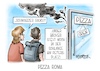 Cartoon: Pizza Roma (small) by Mirco Tomicek tagged papst,franziskus,abschied,beerdigung,trauer,trauerfeier,petersplatz,petersdom,vatikan,besucher,besuch,andrang,chaos,beisetzung,pizza,pizzeria,cartoon,karikatur,pressekarikatur,mirco,tomicek