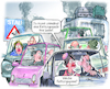 Cartoon: Osterverkehr (small) by Ritter-Cartoons tagged ostern,im,stau,verkehr,autobahn,rettungsgasse