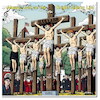 Cartoon: Good Friday at Harvard Uni (small) by A Human tagged trump,harvard,universität,elite,kreuzigung,kreuzzug,irs,präsident,president,university,bildung,education,usa,studium,studies,professor