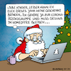 Cartoon: Weihnachtsmann im Homeoffice (small) by Rovey tagged weihnachtsmann,santa,claus,homeoffice,risikogruppe,corona,covid,19,weihnachten,weihnachtsfest,2020,geschenke,laptop,schreiben,email,cartoon,wallbaum