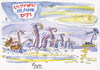 Cartoon: OLYMPIC ISLAND. Backstroke (small) by Kestutis tagged synchronized swimming backstroke man sport woman night london 2012 summer island desert olympic palm ocean kestutis lithuania siaulytis moon octopus