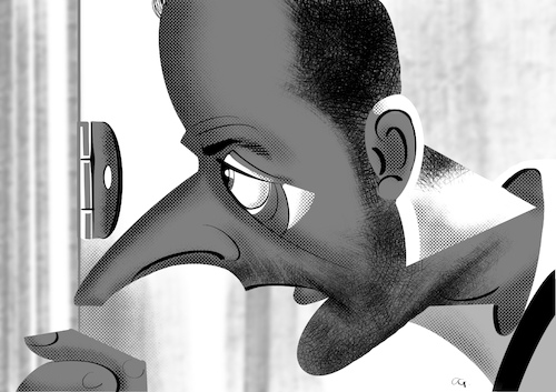Cartoon: Leon (medium) by spot_on_george tagged jean,reno,caricature