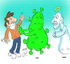 Cartoon: parents and corona (small) by Hossein Kazem tagged parents,and,corona