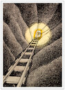 Cartoon: Das Licht am Ende des Tunnels is (small) by firuzkutal tagged tunnel,tyranny,fight,rebel,riot,resist