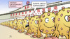 Cartoon: Zweite Welle (small) by Harm Bengen tagged zweite,welle,aufmachen,xinfadi,grossmarkt,peking,corona,covid19,virus,pandemie,harm,bengen,cartoon,karikatur
