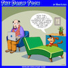 Cartoon: Dog on the couch (small) by toons tagged psychiatry,furniture