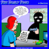 Cartoon: Robbery note (small) by toons tagged bank,robber,ransom,note,grocery,list