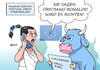 Cartoon: EU Portugal II (small) by Erl tagged eu,androhung,strafzahlung,spanien,portugal,haushalt,defizit,haushaltsdefizit,schulden,sport,fußball,em,2016,finale,frankreich,verletzung,cristiano,ronaldo,tränen,motte,auswechslung,cotrainer,trainer,wunder,sieg,titel,europa,stier,karikatur,erl