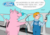 Cartoon: Ford (small) by Erl tagged politik,automobilbau,autobauer,ford,abbau,stellen,europa,deutschland,übergang,auto,mobilität,elektromobilität,stellenabbau,wettbewerbsfähigkeit,sparen,sparschwein,karikatur,erl