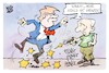 Cartoon: Trump und Putin (small) by Kostas Koufogiorgos tagged karikatur,koufogiorgos,trump,putin,geduld,russland,usa,spiel