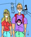 Cartoon: FIEBRE PORCINA (small) by Mario Almaraz tagged turistas